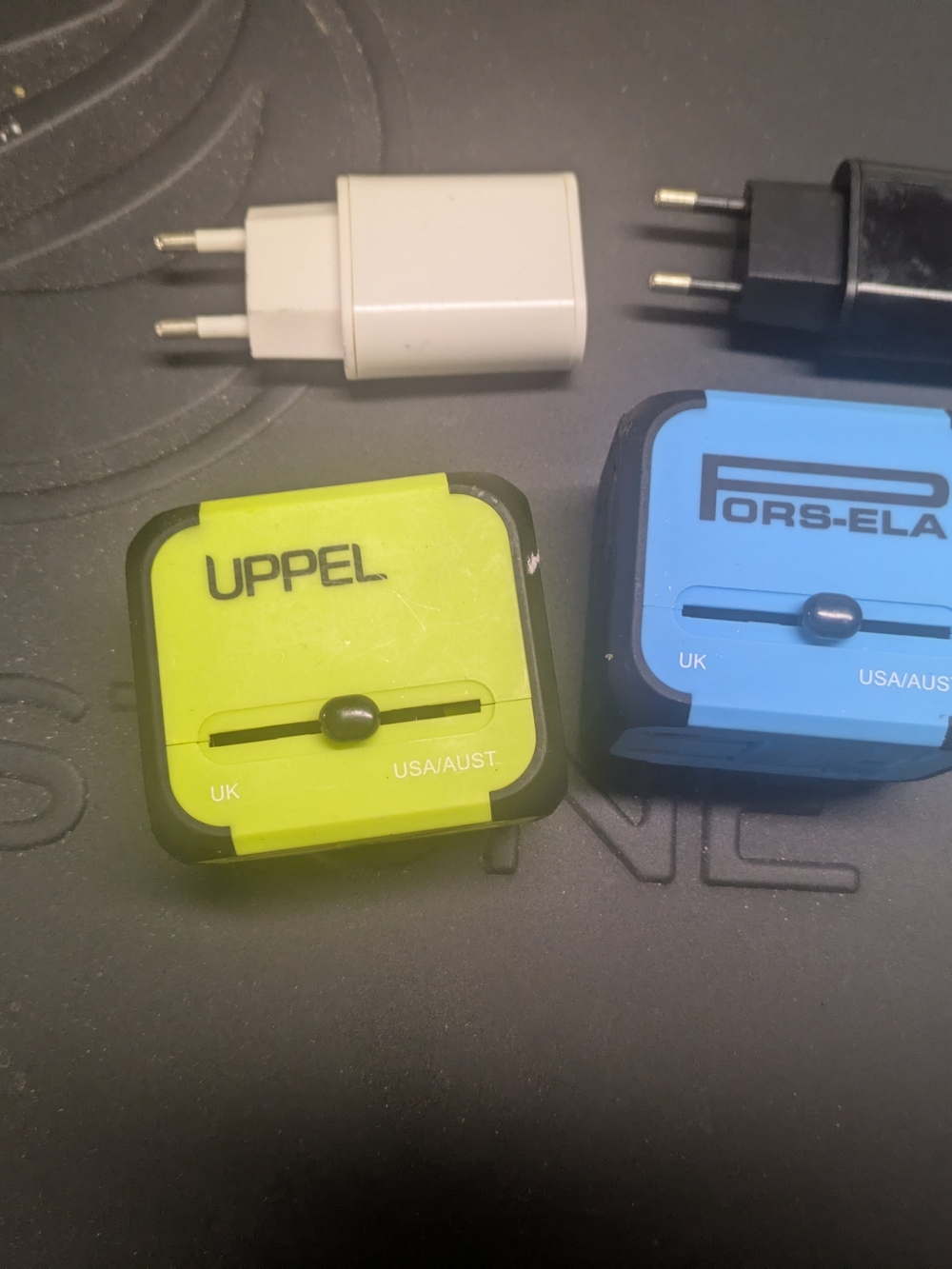 Lime Green And Blue Universal Travel Adapter - Compact Plug Converter